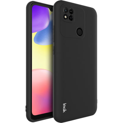 Black frosted TPU phone case, front and back view with camera cutout