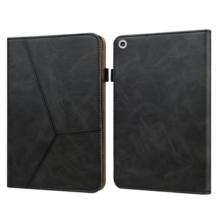 Black embossed leather tablet case, folding cover, for Lenovo M10 Plus 3rd Gen