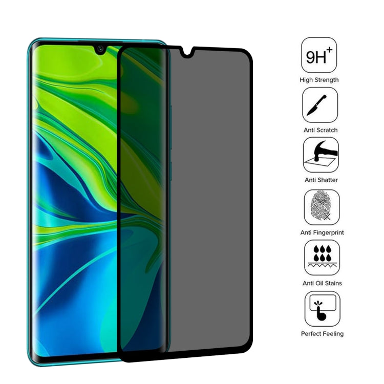 Privacy tempered glass screen protector set with dark gray coverage panel