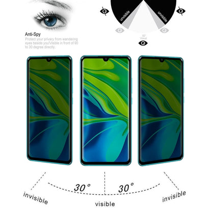Privacy tempered glass screen protector set with anti-spy viewing effect diagram