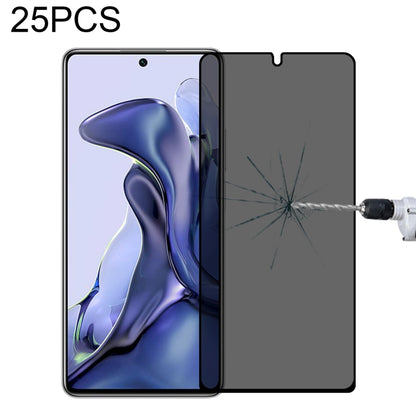 25-pack full-cover anti-peeping tempered glass screen protectors, gray tinted