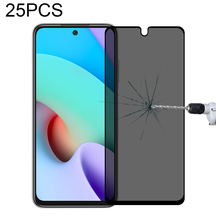 25-pack full-cover anti-peeping tempered glass screen protectors with applicator tool