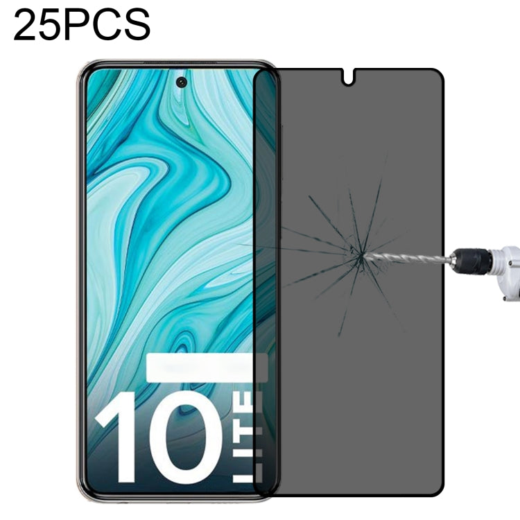 25-pack full-cover privacy tempered glass screen protectors, includes installation applicator