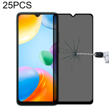 Phone privacy tempered glass screen protector set, 25 pcs, full-cover, with applicator nozzle