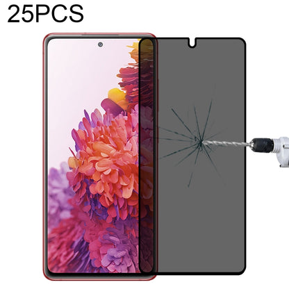 25-pack full-cover privacy tempered glass screen protectors, tinted film with applicator
