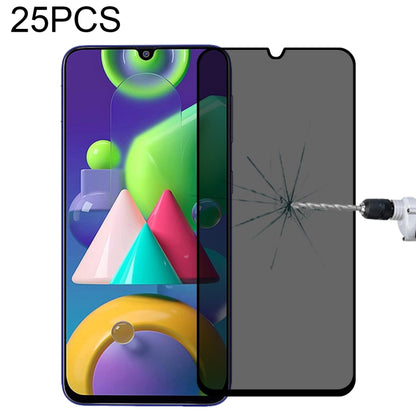 Phone privacy tempered glass screen protector set, 25 pcs, full-cover, with applicator nozzle