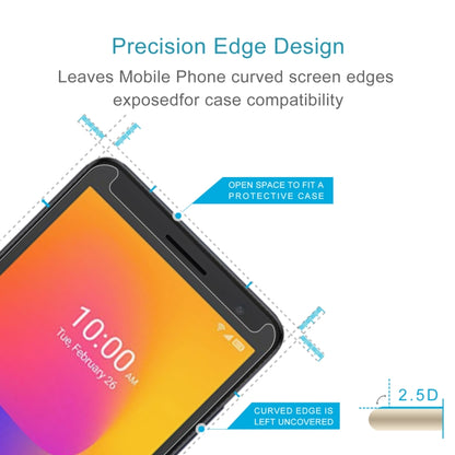 2.5D tempered glass screen protector with precision cut edge for phone cases