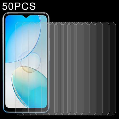 50-pack 2.5D tempered glass screen protectors for a smartphone display