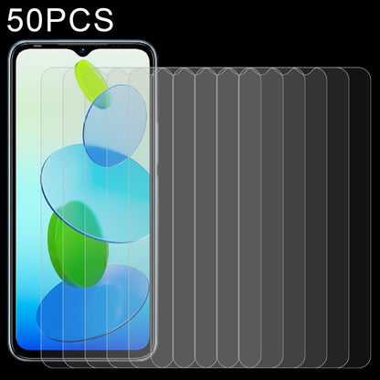 50-pack tempered glass screen protector set for a smartphone front display
