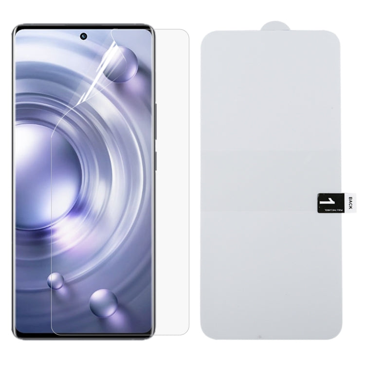 Hydrogel screen protector film for vivo X80 / X80 Pro, full coverage, clear