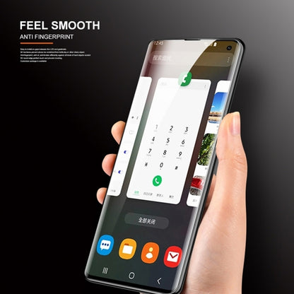Curved tempered glass screen protector film with anti-fingerprint smooth finish