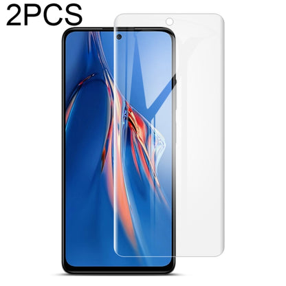 2-pack curved full-screen hydrogel screen protectors, clear protective film
