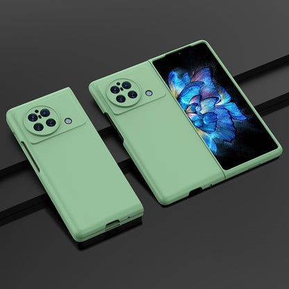 Light green PC phone case for vivo X Fold with camera cutouts and side button openings
