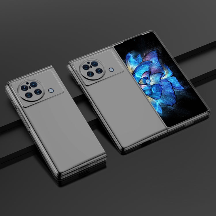 Clear PC phone case for vivo X Fold with camera cutouts and side button openings