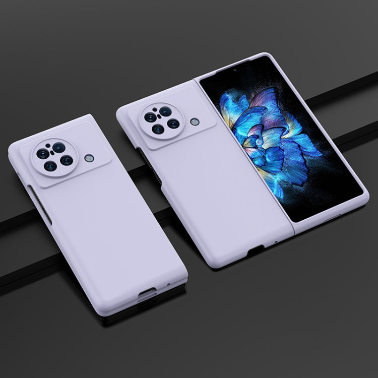 PC phone case for vivo X Fold, white back with camera cutouts