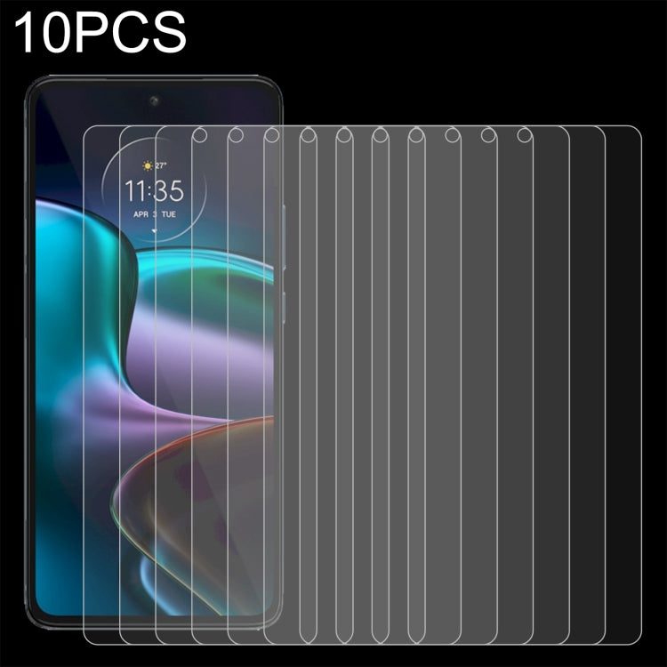 Tempered glass screen protectors (10-pack) for Motorola Edge 30, curved 2.5D