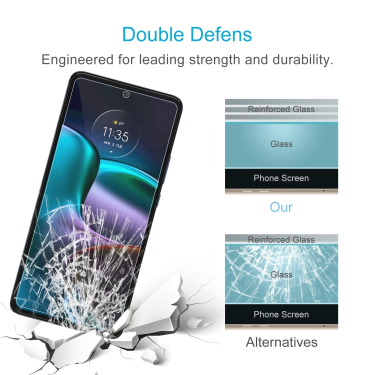 Tempered glass screen protector for Motorola Edge 30 with reinforced glass strength