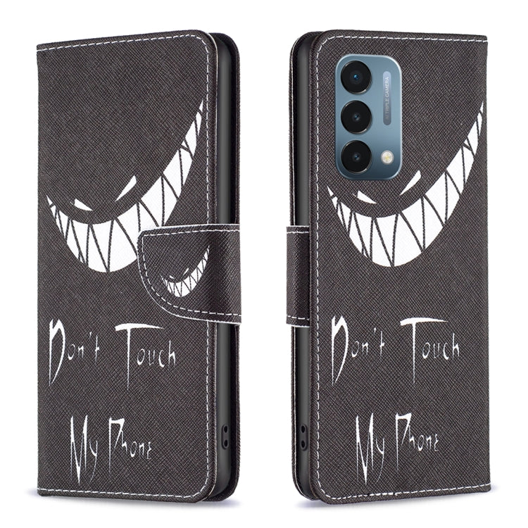 Black flip leather phone case with large claw graphic and 'Don't Touch' text