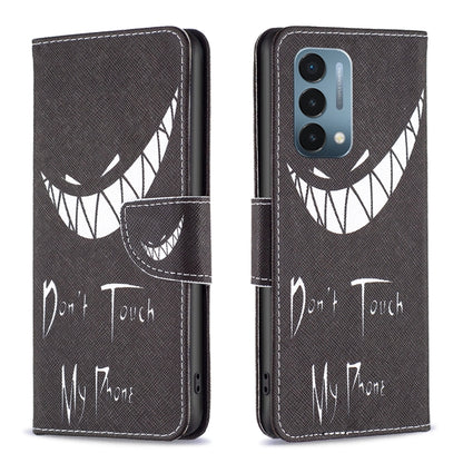 Black flip leather phone case with large claw graphic and 'Don't Touch' text