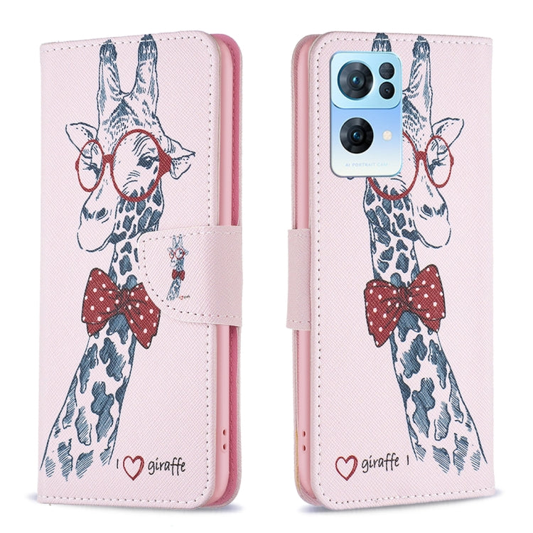 Leather phone case with illustrated bunny wearing bow tie, flip cover and cutouts.