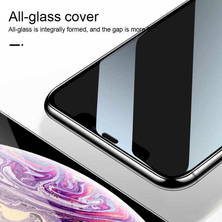 Tempered glass screen protector film fitted to the phone side edge