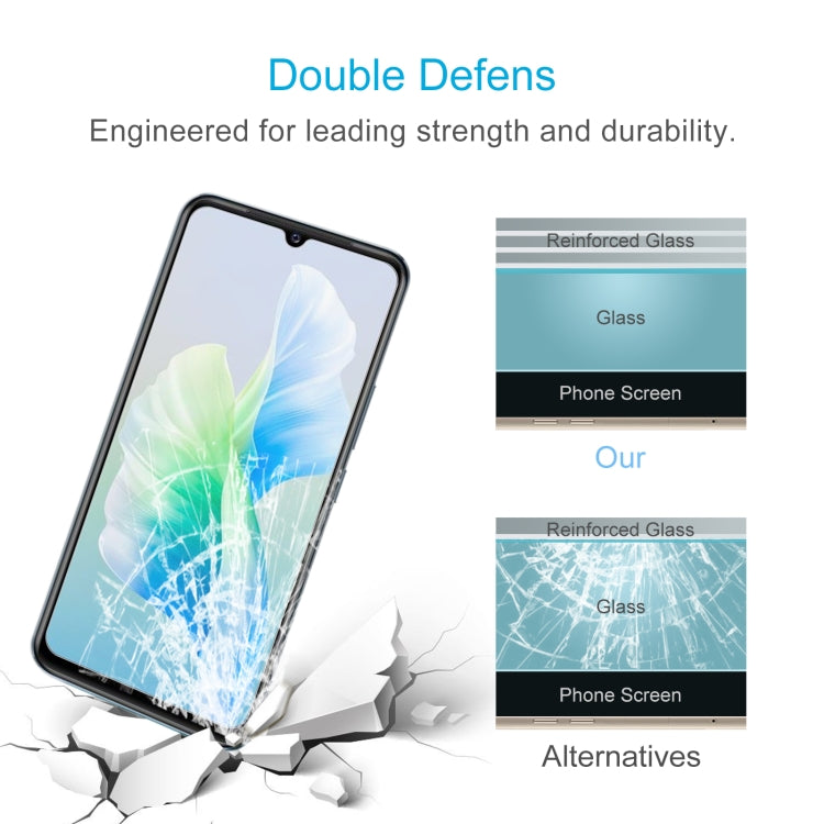 Tempered glass screen protector with reinforced glass strength against impacts
