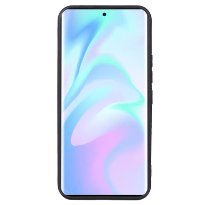 Black TPU phone case with front lip and side openings for buttons