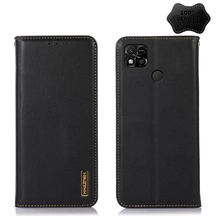 Black leather phone case with stitched edges, camera cutouts, and fingerprint circle.