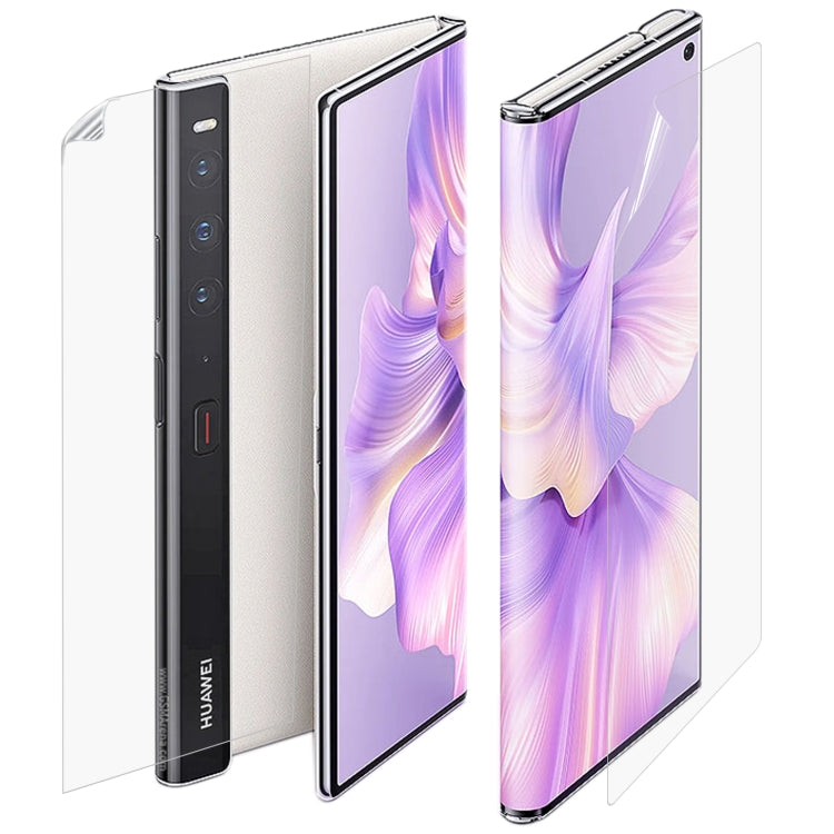 Full screen hydrogel film set for foldable phone, front and back coverage