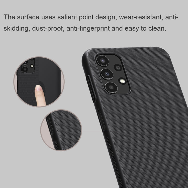 Black frosted PC phone case with textured surface and camera module cutout