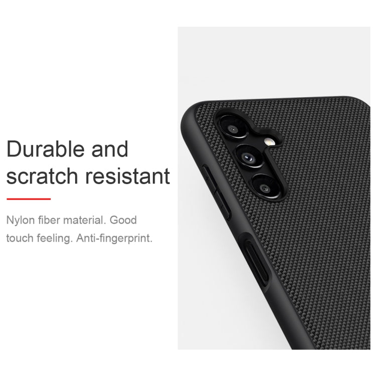 NILLKIN dark textured phone case with grip surface and anti-fingerprint look