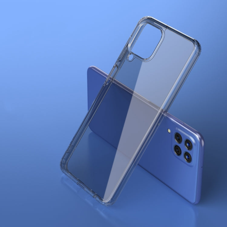 Transparent TPU phone case with raised camera cutout and button covers