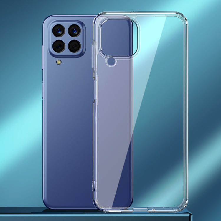 Transparent phone case with clear frame, cutouts, and snug fit