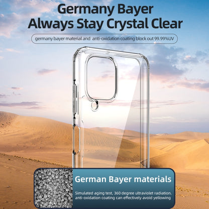 Clear PC TPU phone case with full edge protection around camera module