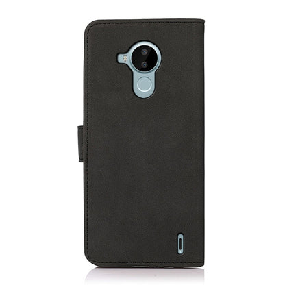 Matte black leather phone case with cutouts for camera and speaker