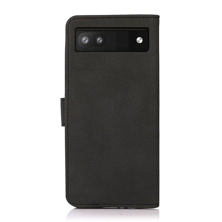 Matte texture leather phone case, black, with cutouts for dual camera and flash