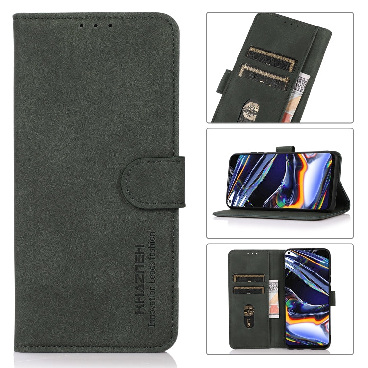 Wallet phone case with matte finish, folio flap and card holder pocket, dark