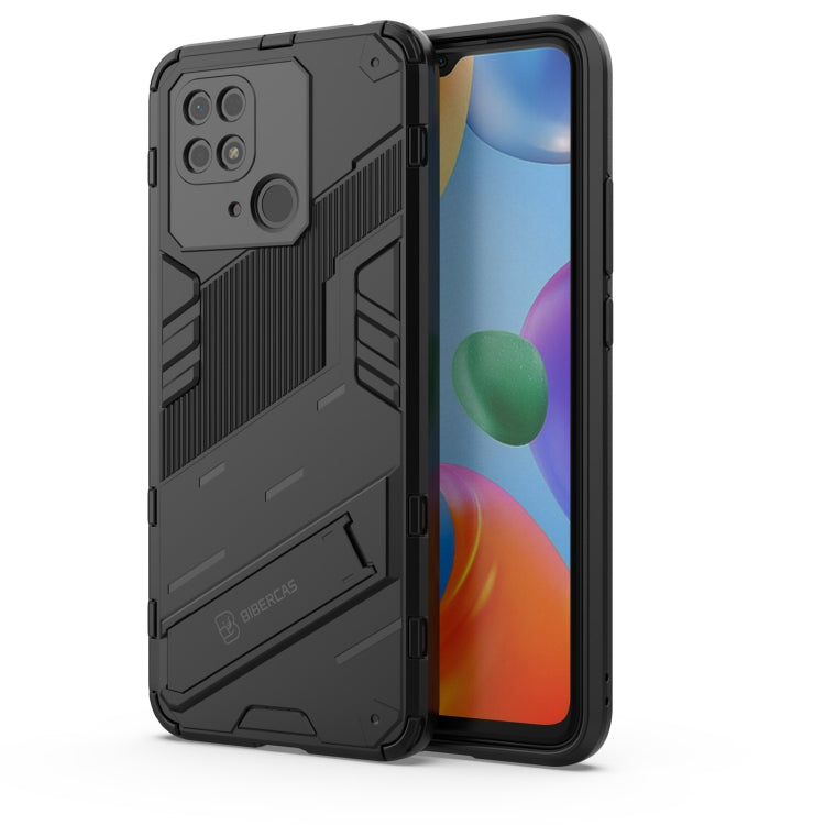 Black rugged phone case with reinforced corners and raised camera protection