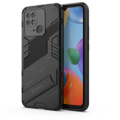 Black rugged phone case with reinforced corners and raised camera protection