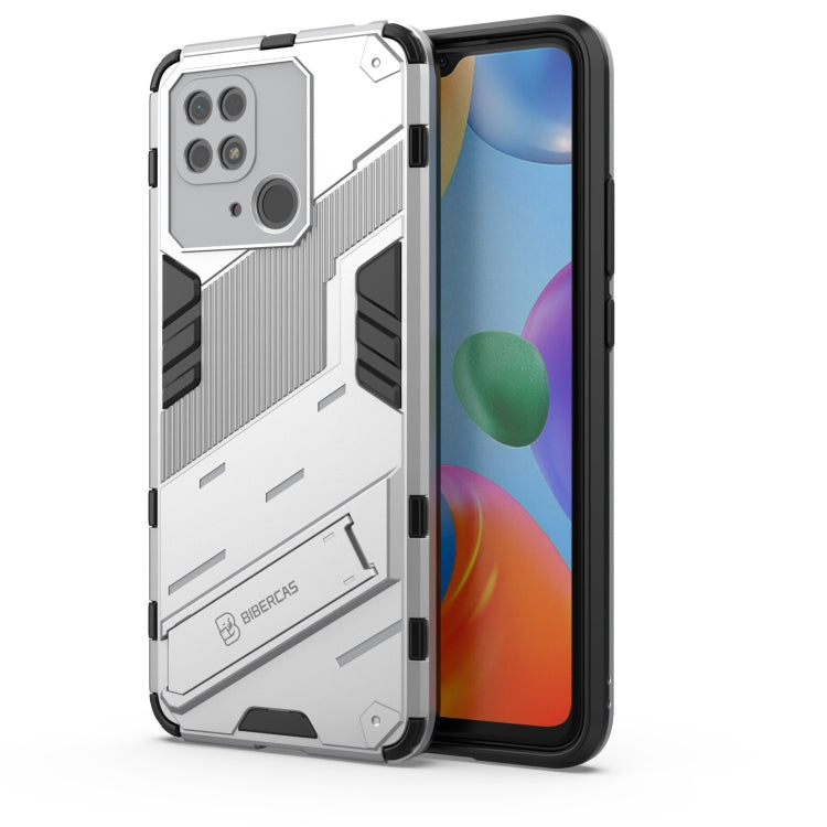White rugged phone case with reinforced corners and camera lens protection