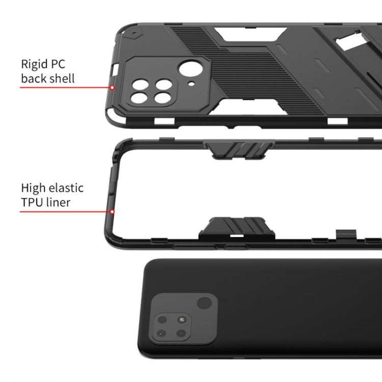 Rugged phone case with rigid PC back shell and elastic TPU liner holder