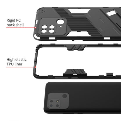 Rugged phone case with rigid PC back shell and elastic TPU liner holder