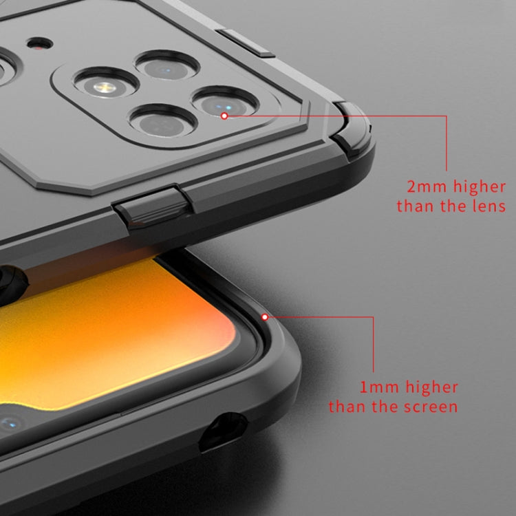 Rugged phone case with raised camera and screen-edge protection, shockproof bumper