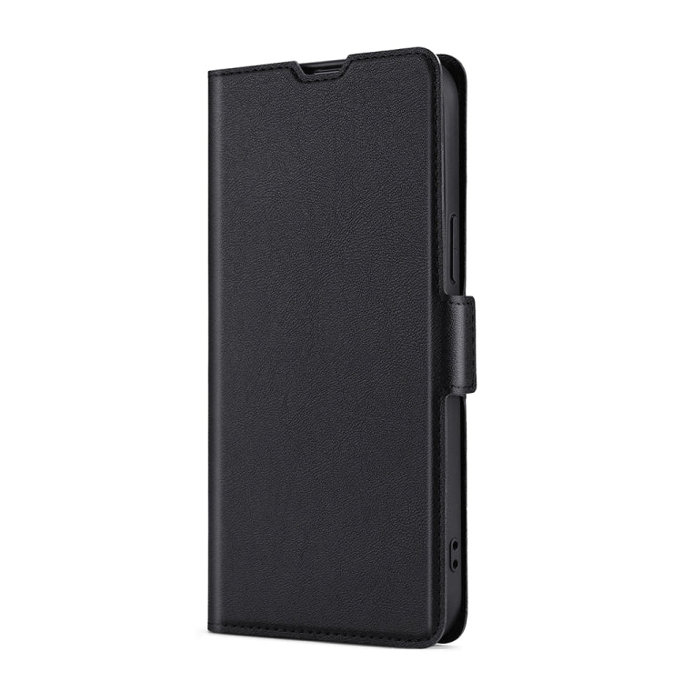 Ultra-thin black leather phone case with side buckle for Nokia G21/G11