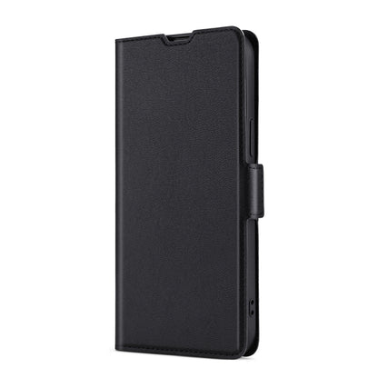 Ultra-thin black leather phone case with side buckle for Nokia G21/G11