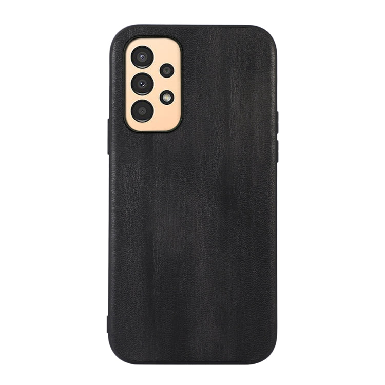 Textured PU phone case with camera cutouts, black