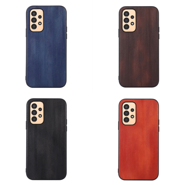 Textured PU phone cases set with camera cutouts, blue, brown, black, red