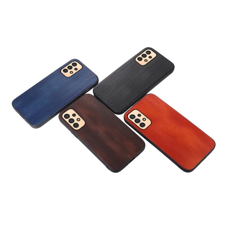 Textured PU phone cases with camera cutouts, blue, brown, black, orange