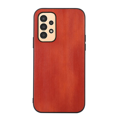 Textured PU phone case with camera cutouts, red