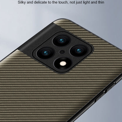 Black and gold carbon-fiber texture phone case with camera lens cutouts